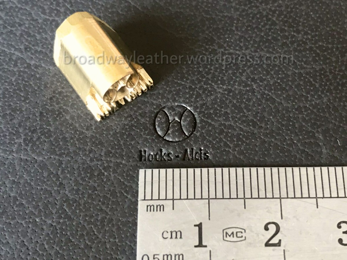 Custom brass leather stamp