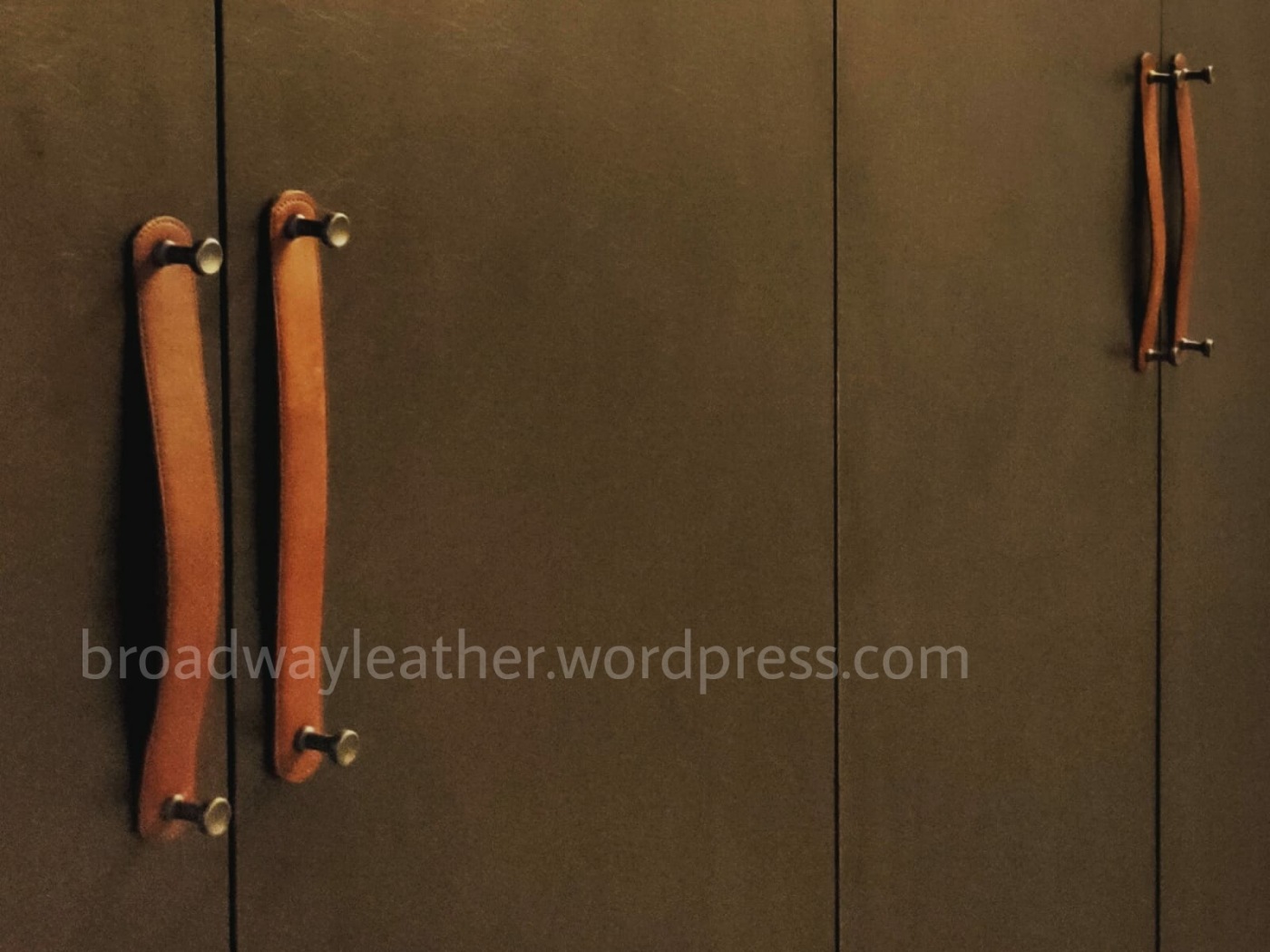 leather wardrobe handles